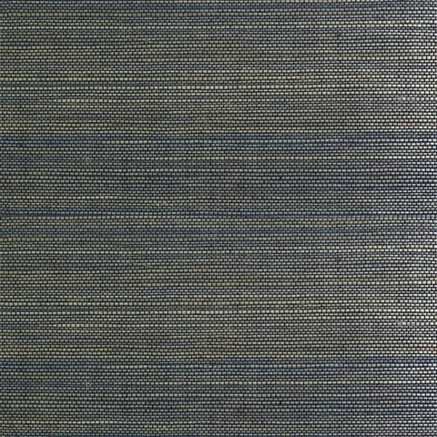 Lillian August Natural Grasscloth Black Neutral Wallpaper