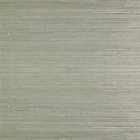 Lillian August Natural Grasscloth Silver Green Wallpaper