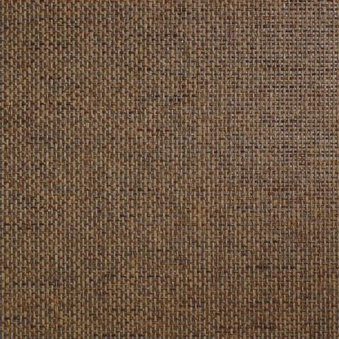 Lillian August Paperweave Brown Wallpaper