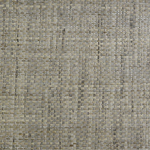 Lillian August Paperweave Grey Brown Wallpaper