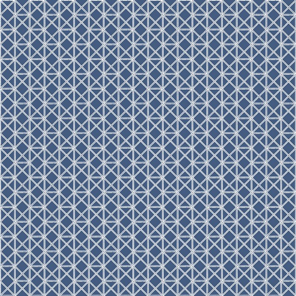 Seamless Pattern With Symmetric Geometric Lines On The Navy Blue