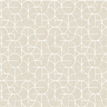 Looking Glass Beige Wallpaper