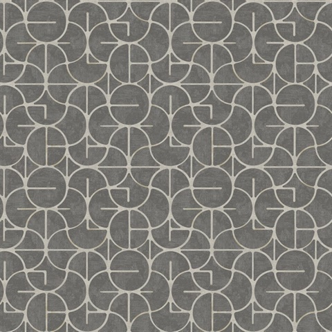 Looking Glass Charcoal Wallpaper