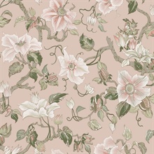 Marguerite Vine Blush Wallpaper