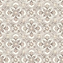 Marjoram Blush Floral Tile Wallpaper