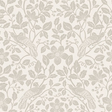 Marlow Bone Bird Vine Wallpaper