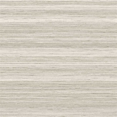 Meiya 27 Icy Light Grey Horizontal Stria Wallpaper