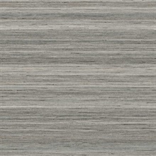 Meiya 27 Slate Grey Horizontal Stria Wallpaper