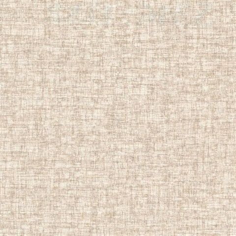 Mingus Peach Faux Canvas Textile Commercial Wallpaper