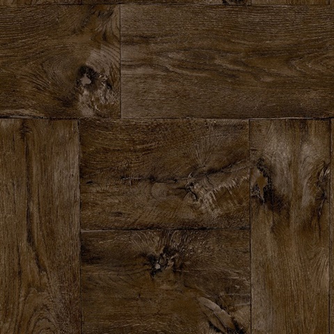 Mogano Teak Faux Wood Wallpaper