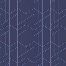 Mun Azure Geometric Wallpaper