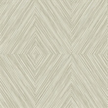 Naturale Warm Grey Faux Wood Geometric Wallpaper