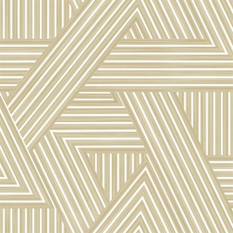 Nome Balanced Beige Geometric Weave Wallpaper