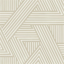 Nome Double Latte Geometric Weave Wallpaper