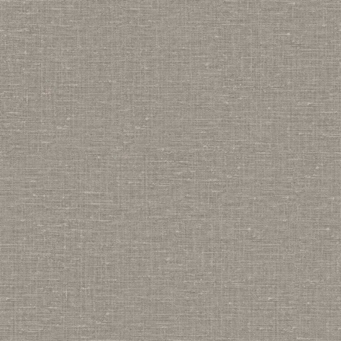 Nomi 27 Ash Grey Faux Canvas Linen Wallpaper