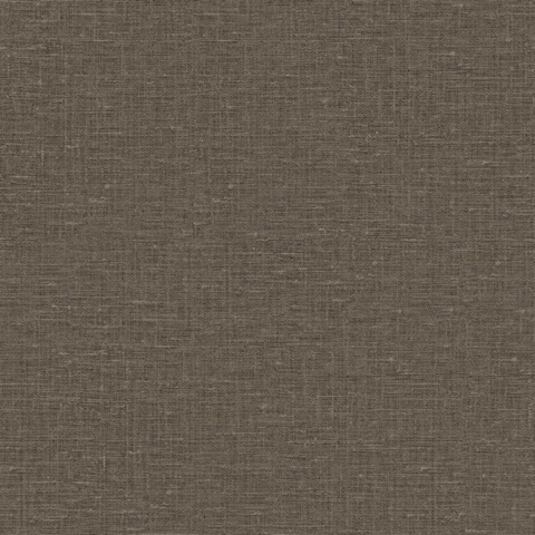 Nomi 27 Brown Faux Canvas Linen Wallpaper