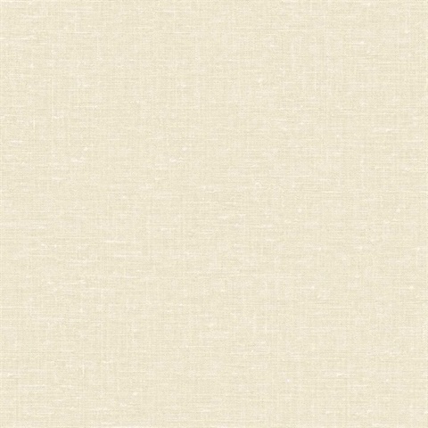 Nomi 27 Ivory Faux Canvas Linen Wallpaper