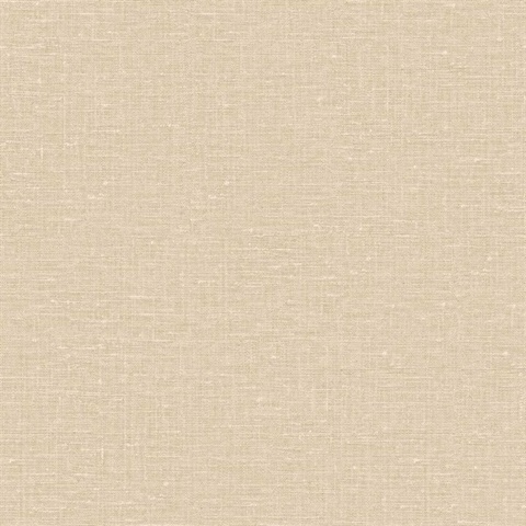 Nomi 27 Tan Faux Canvas Linen Wallpaper