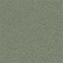 Normandy 27 Army Green Faux Fine Linen Wallpaper