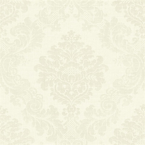 Off-White Willow Damask