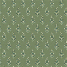 Paisley Green Wallpaper