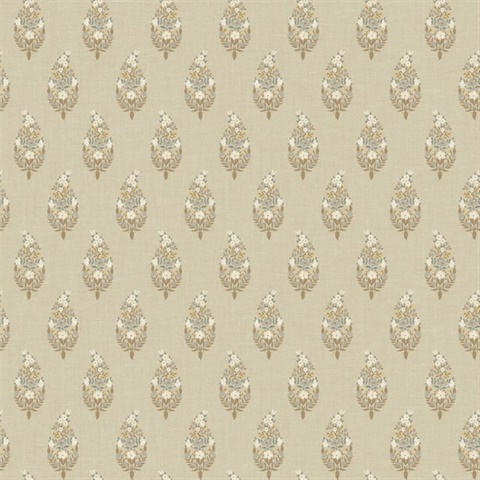 Paisley Light Taupe Wallpaper