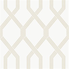 Palisade Beige Geometric Diamond Wallpaper