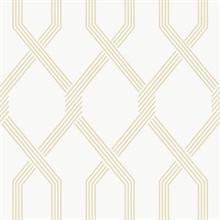 Palisade Yellow Geometric Diamond Wallpaper