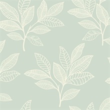 Wallpaper Hermod mint grey