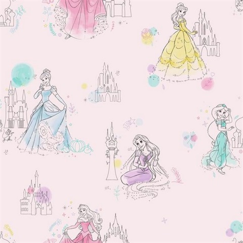 pink princess background