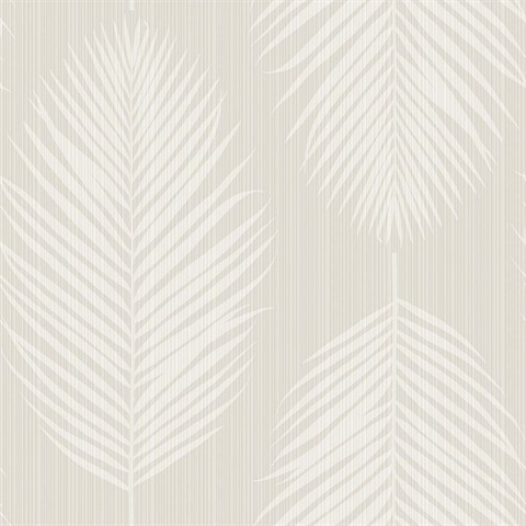 Port Lions Icy Path Large Palm Leaf Stripe Wallpaper