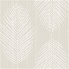 Port Lions Icy Path Large Palm Leaf Stripe Wallpaper