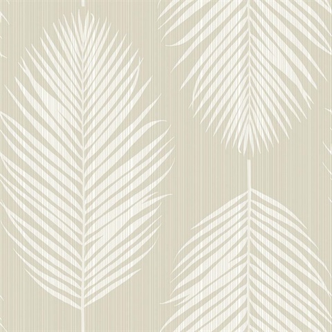 Port Lions Lily Large Palm Leaf Stripe Wallpaper