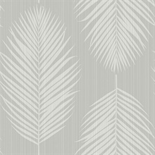 Port Lions Silver Lake Large Palm Leaf Stripe Wallpaper