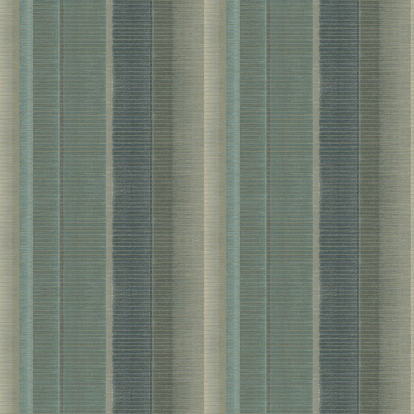 2767-003327 | Potter Teal Flat Iron Vertical Striped Wallpaper