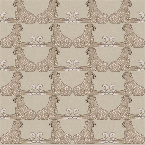 Reclining Cheetahs Peel and Stick Wallpaper