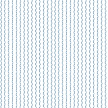 Rickrack Blue Wavy Vertical Stripe Wallpaper