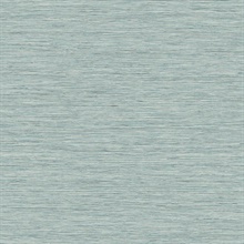 Savannah Faux Beach Grasscloth Aqua Wallpaper