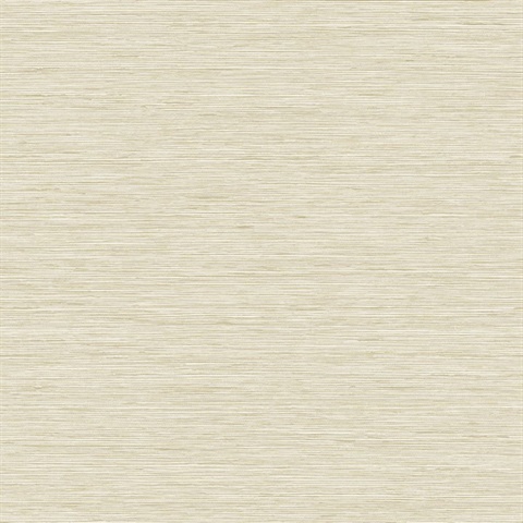 Savannah Faux Beach Grasscloth Cream Wallpaper