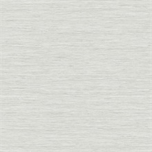 Savannah Faux Beach Grasscloth Fog Wallpaper