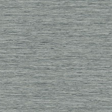 Savannah Faux Beach Grasscloth Heathered Grey Wallpaper