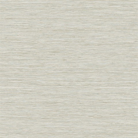 Savannah Faux Beach Grasscloth Sterling Wallpaper