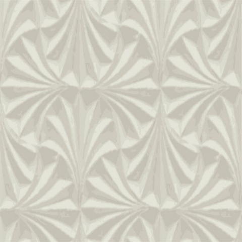 Sculpted Taupe Fans Wallpaper