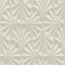 Sculpted Taupe Fans Wallpaper