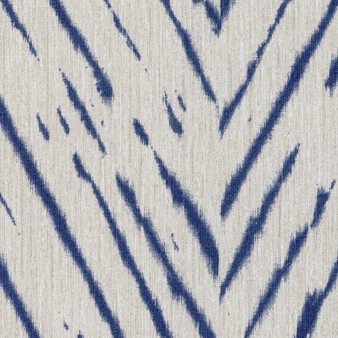 Shibori Chevron Indigo Waters