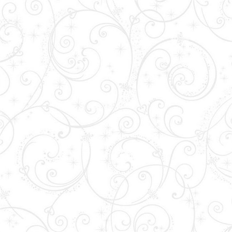 Silver Glitter Disney Princess Perfect Scroll Wallpaper