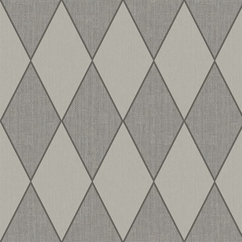 Silver Textured Diamond Wallpaper