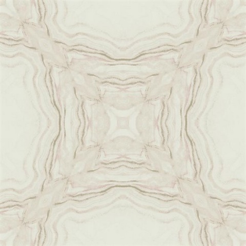 Soft Pink Stone Kaleidoscope Wallpaper