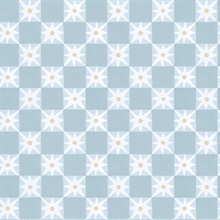 Stardust Blue Checkerboard Peel & Stick Wallpaper