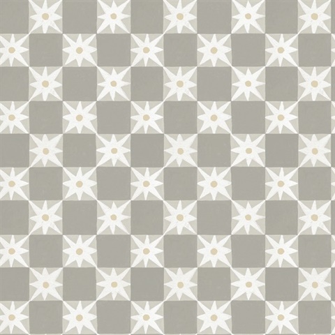 Stardust Warm Grey Checkerboard Peel & Stick Wallpaper